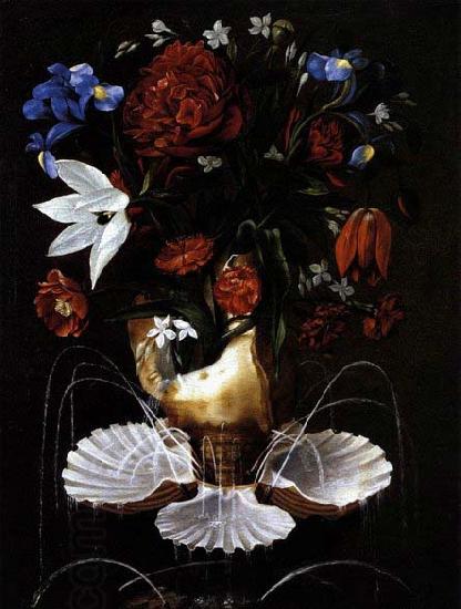 Juan de Espinosa Still-Life with Shell Fountain and Flowers China oil painting art